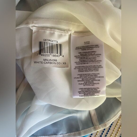 BCBG MAXAZRIA " GEORGETTA"  Strapless Pleated Crepe Midi Dress Size XS - Picture 12 of 14